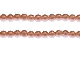 (image for) 8mm Rose Pink Glass Pearl Bead, approx. 54 beads