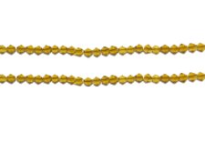 (image for) 4mm Golden Brown Bicone Glass Bead, 2 x 12" strings