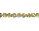 12mm Light Gold Faceted Glass Bead, 13" string 12mm Light Gold Faceted Glass Bead, 13" string