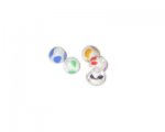 6mm Random Color Dot Handmade Lampwork Bead, 10 beads 6mm Random Color Dot Handmade Lampwork Bead, 10 beads