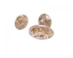 26 x 14mm Pink Foil Oval Lampwork Glass Bead, 3 beads 26 x 14mm Pink Foil Oval Lampwork Glass Bead, 3 beads
