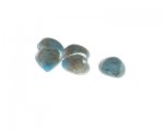 14mm Turquoise Foil Heart Lampwork Glass Bead, 5 beads 14mm Turquoise Foil Heart Lampwork Glass Bead, 5 beads
