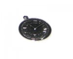 30 x 36mm Silver Clock Metal Steampunk Pendant, 2 pendants 30 x 36mm Silver Clock Metal Steampunk Pendant, 2 pendants