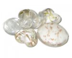 Approx. 1.5oz. White/Crystal Lampwork Mix4 Approx. 1.5oz. White/Crystal Lampwork Mix4