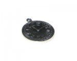 30 x 36mm Silver Clock Metal Steampunk Pendant, 2 pendants 30 x 36mm Silver Clock Metal Steampunk Pendant, 2 pendants
