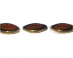 24 x 20mm Deep Gold Vintage-Style Glass Bead, approx. 3 beads 24 x 20mm Deep Gold Vintage-Style Glass Bead, approx. 3 beads