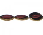 24 x 20mm Plum Vintage-Style Glass Bead, approx. 3 beads 24 x 20mm Plum Vintage-Style Glass Bead, approx. 3 beads