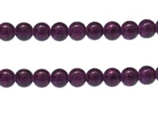 (image for) 10mm Dark Purple Crackle Glass Bead, approx. 21 beads