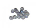 8mm Deep Silver Gray Druzy-Style Electroplated w/line Glass Bead 8mm Deep Silver Gray Druzy-Style Electroplated w/line Glass Bead