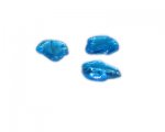 22 x 20mm Turquoise Pressed Glass Leaf Bead, 4 beads 22 x 20mm Turquoise Pressed Glass Leaf Bead, 4 beads