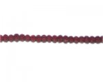 6x4mm Red Faceted Glass Rondelle Bead, 13" string 6x4mm Red Faceted Glass Rondelle Bead, 13" string