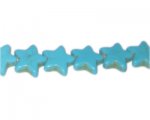 14mm Star Turquoise Charm, approx. 10 charms 14mm Star Turquoise Charm, approx. 10 charms