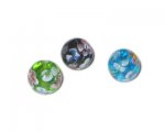 12mm Random Color Floral Handmade Lampwork Bead, 3 beads 12mm Random Color Floral Handmade Lampwork Bead, 3 beads