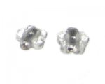 18mm Black Foil Flower Lampwork Glass Bead, 6 beads 18mm Black Foil Flower Lampwork Glass Bead, 6 beads