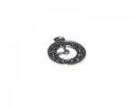20 x 25mm Silver Clock Metal Steampunk Pendant, 4 pendants 20 x 25mm Silver Clock Metal Steampunk Pendant, 4 pendants