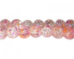 12mm Summer Glory Crackle Season Glass Bead, approx. 17 beads 12mm Summer Glory Crackle Season Glass Bead, approx. 17 beads