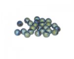 6mm Pale Blue Druzy-Style Electroplated Glass Bead, approx. 74-8 6mm Pale Blue Druzy-Style Electroplated Glass Bead, approx. 74-8