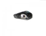 32 x 22mm Black Foil Handmade Lampwork Glass Bead, 2 beads 32 x 22mm Black Foil Handmade Lampwork Glass Bead, 2 beads
