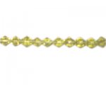 6mm Pale Gold Bi-cone Fire Polish Glass Bead, 2 x 12" strings 6mm Pale Gold Bi-cone Fire Polish Glass Bead, 2 x 12" strings
