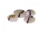 20mm Pink/White Handmade Lampwork Glass Bead, 5 beads 20mm Pink/White Handmade Lampwork Glass Bead, 5 beads