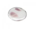 34mm Soft Plum Dot Handmade Lampwork Glass Bead 34mm Soft Plum Dot Handmade Lampwork Glass Bead