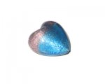 28mm Random Color Foil Heart Handmade Lampwork Glass Bead 28mm Random Color Foil Heart Handmade Lampwork Glass Bead