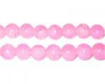 10mm Light Pink Jade-Style Glass Beads, approx. 21 beads 10mm Light Pink Jade-Style Glass Beads, approx. 21 beads