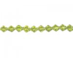 6mm Apple Green Bi-Cone Fire Polish Bead, 2 x 12" strings 6mm Apple Green Bi-Cone Fire Polish Bead, 2 x 12" strings