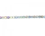 6mm Crystal AB Finish Faceted Glass Bead, 13" string 6mm Crystal AB Finish Faceted Glass Bead, 13" string