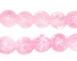 12mm Pink to Crystal Crackle Beads. No Returns! 12mm Pink to Crystal Crackle Beads. No Returns!
