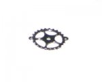 24 x 28mm Silver Cog Wheel Metal Steampunk Link, 5 links 24 x 28mm Silver Cog Wheel Metal Steampunk Link, 5 links