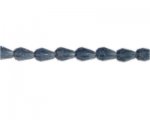 10 x 8mm Midnight Blue Faceted Drop Glass Bead, 14" string 10 x 8mm Midnight Blue Faceted Drop Glass Bead, 14" string