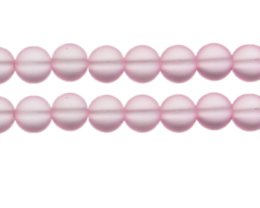 (image for) 12mm Pink Sea/Beach-Style Glass Bead, approx. 13 beads