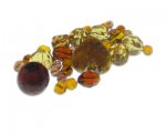 Approx. 1.5-2oz. Beautiful Brown Glass Bead Mix Approx. 1.5-2oz. Beautiful Brown Glass Bead Mix