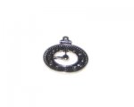 24 x 32mm Silver Clock Outline Metal Steampunk Pendant, 3 pendan 24 x 32mm Silver Clock Outline Metal Steampunk Pendant, 3 pendan