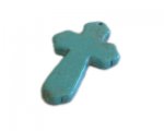50 x 30mm Turquoise Scalloped Cross Pendant 50 x 30mm Turquoise Scalloped Cross Pendant