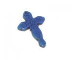 28 x 44mm Blue Dyed Turquoise Cross Pendant 28 x 44mm Blue Dyed Turquoise Cross Pendant
