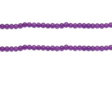 (image for) 4mm Purple Jade-Style Glass Bead, approx. 110 beads