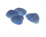 20mm Sky Blue Heart Lampwork Glass Bead, 4 beads 20mm Sky Blue Heart Lampwork Glass Bead, 4 beads