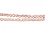 4mm Pink Faceted Round Glass Bead, 12" string 4mm Pink Faceted Round Glass Bead, 12" string