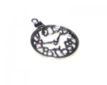 28 x 38mm Silver Clock Outline Metal Steampunk Pendant 28 x 38mm Silver Clock Outline Metal Steampunk Pendant