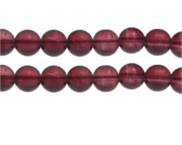 (image for) 12mm Wine Semi-Matte Glass Bead, approx. 13 beads