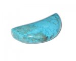 50 x 26mm Semi-Circle Turquoise Pendant 50 x 26mm Semi-Circle Turquoise Pendant