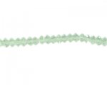 6x4mm Pale Green Faceted Disc Bead, 12" string 6x4mm Pale Green Faceted Disc Bead, 12" string