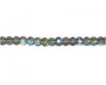 8 x 6mm Silver AB Finish Faceted Glass Rondelle Bead, 13" string 8 x 6mm Silver AB Finish Faceted Glass Rondelle Bead, 13" string