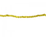 3mm Yellow Bi-cone Faceted Bead, 2 x 12" string 3mm Yellow Bi-cone Faceted Bead, 2 x 12" string