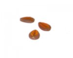 16 x 12mm Orange Matte Vintage-Style Glass Bead, 5 beads 16 x 12mm Orange Matte Vintage-Style Glass Bead, 5 beads