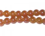 8mm Dawn Orange Galaxy Glass Bead, approx. 52 beads 8mm Dawn Orange Galaxy Glass Bead, approx. 52 beads