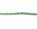 6 x 4mm Pale Green Faceted Glass Disc Bead, 13" string 6 x 4mm Pale Green Faceted Glass Disc Bead, 13" string