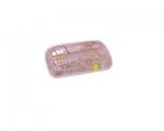 30 x 22mm Pink Foil Handmade Lampwork Glass Bead 30 x 22mm Pink Foil Handmade Lampwork Glass Bead